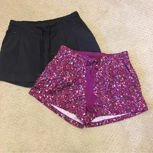 *2 PAIR* Lululemon Spring Break Away Shorts, Size 6